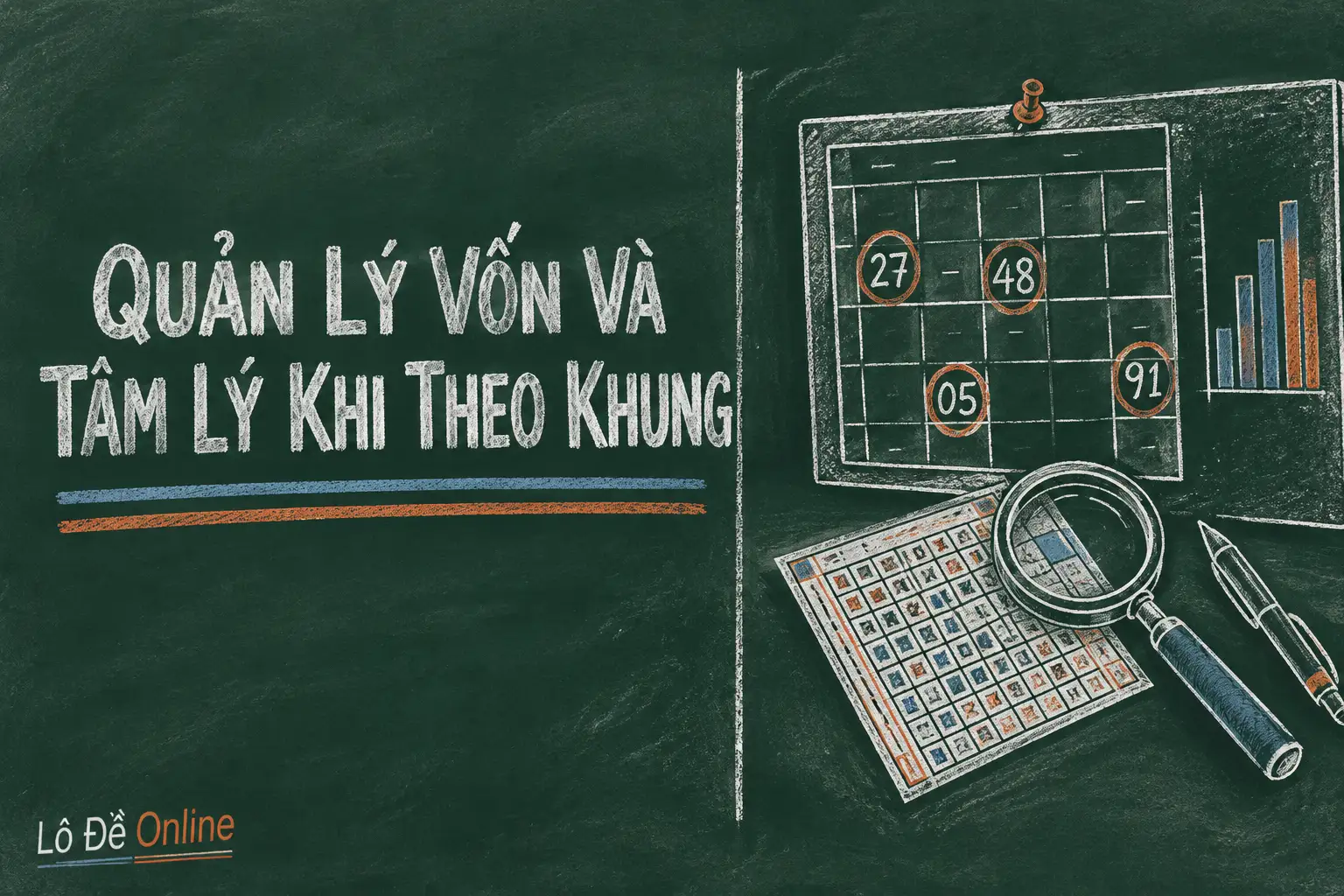 Về vốn, quy tắc đơn giản nhất là chỉ dùng số tiền mà nếu mất hết bạn vẫn sinh hoạt bình thường - khung lô 3 số